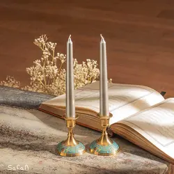 شمع قلمی نقره ای
