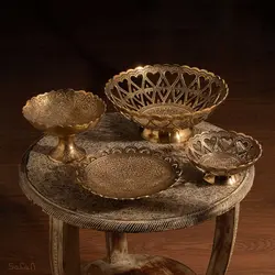 ست پذیرایی برنجی آنتیک کد 363