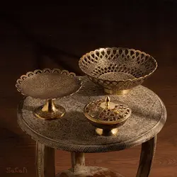 ست پذیرایی برنجی آنتیک کد 362