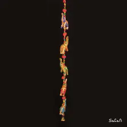 آویز برنجی و پارچه هندی