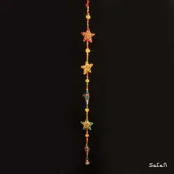 آویز برنجی و پارچه هندی