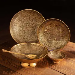 ست پذیرایی برنجی آنتیک کد 394