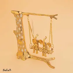 مجسمه فبل برنج و صدف 6465