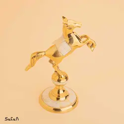 مجسمه اسب برنج و صدف 6469