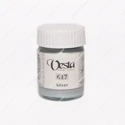گواش تک رنگ 30 میلی لیتر وستا مدل Silver 617