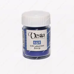 گواش تک رنگ 30 میلی لیتر وستا مدل Ultramarine Deep 668