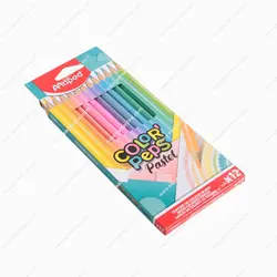 مداد رنگی 12 رنگ پاستلی مپد مدل COLOR PEPS PASTEL