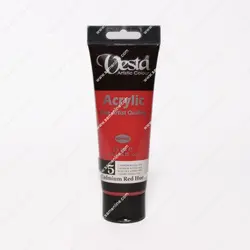 رنگ اکریلیک تک رنگ وستا 75 میلی لیتری کد Cadmium Red Hue 5