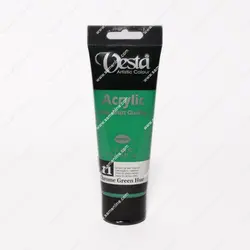 رنگ اکریلیک تک رنگ وستا 75 میلی لیتری کد Chrome Green Hue 11