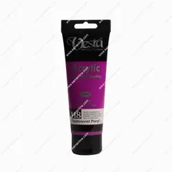 رنگ اکریلیک تک رنگ وستا 75 میلی لیتری کد FLUORESCENT PURPLE 118
