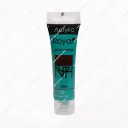 رنگ اکریلیک تک رنگ رویال 30 میل کد  Turquois Blue 12