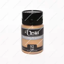 رنگ اکریلیک تک رنگ وستا 250 میل کد Gold 52