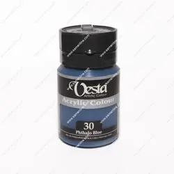 رنگ اکریلیک تک رنگ وستا 250 میل کد Phthalo Blue 30