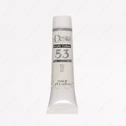 رنگ اکریلیک تک رنگ وستا 37 میلی لیتری کد  Silver 53