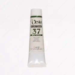 رنگ اکریلیک تک رنگ وستا 37 میلی لیتری کد  Sap Green 37