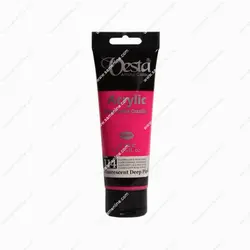 رنگ اکریلیک تک رنگ وستا 75 میلی لیتری کد 114 FLUORESCENT DEEP PINK