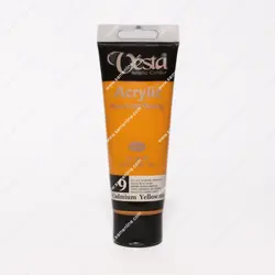 رنگ اکریلیک تک رنگ وستا 75 میلی لیتری کد Cadmium  Yellow Hue 9
