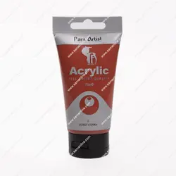 رنگ اکریلیک تک رنگ پارس آرتیست 75 میل کد  Burnt Sienna 2