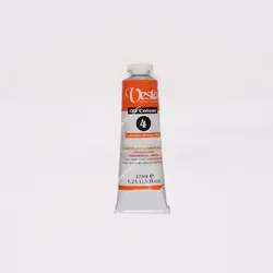 رنگ روغن 37 میل تکرنگ وستا مدل Cadmium Orang Hue 4