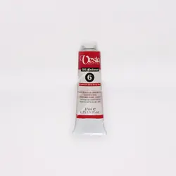 رنگ روغن 37 میل تکرنگ وستا مدل Cadmium Red Deep Hue 6