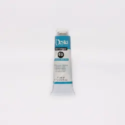 رنگ روغن 37 میل تکرنگ وستا مدل Cerulean Blue Hue 10