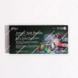 پاستل گچی 12 رنگ گالری مونگیو مدل MVP gallery