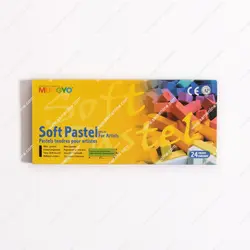 پاستل گچی 24 رنگ نیمه مونگیو مدل MPS