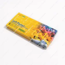 پاستل گچی 24 رنگ نیمه مونگیو مدل MPS