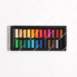 پاستل گچی 24 رنگ نیمه مونگیو مدل MPS