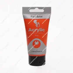 رنگ اکریلیک تک رنگ پارس آرتیست 75 میل کد  Cadmium Orange Hue 4