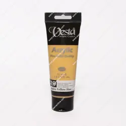 رنگ اکریلیک تک رنگ وستا 75 میلی لیتری کد Naples Yellow Hue 29