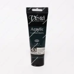 رنگ اکریلیک تک رنگ وستا 75 میلی لیتری کد Viridian Hue 43