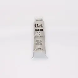 رنگ روغن 37 میل تکرنگ وستا مدل Titanium White 40