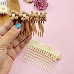 شانه سر دخترانه کرم قهوه ای - بشک