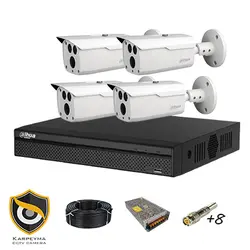 پک دوربین مداربسته داهوا 4 عددی برای فضای باز