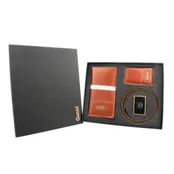 ست چرم مصنوعی مردانه سه تیکه GUCCI