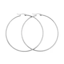گوشواره حلقه ای استیل زنانه دایره بزرگ