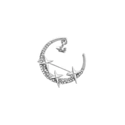 گل سینه تیتانیوم زنانه طرح گل آفتاب گردان
