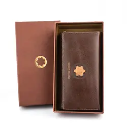 کیف پول اسپرت چرم طبیعی MONT BLANC