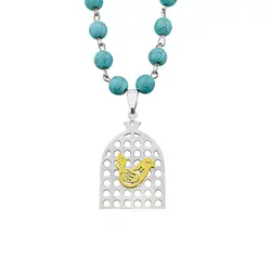 نیم ست استیل زنانه طرح مرغ آمین