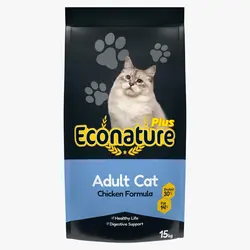 غذای گربه ترکیه ای اکونیچر پلاس (Econature Plus) با طعم مرغ بسته ۱ کیلویی (فله)