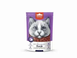 تشویقی گربه ونپی مدل Duck Jerky Strips بسته 80 گرمی - پت شاپ آنلاین اورنگ پت