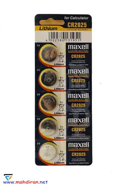 باتری سکه ای 2025 مکسل ژاپنی maxell
