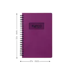 دفتر زبان 100 برگ پاپکو مدل متالیک کد DR259