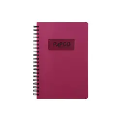 دفتر زبان 100 برگ پاپکو مدل متالیک کد DR259