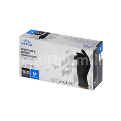 دستکش نیتریل مشکی اینتکو (intco) 100 عددی | میکاپ 110