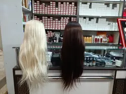 مانکن مو مخصوص شینیون و بافت رنگ تیره