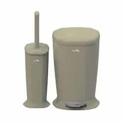 برس توالت و سطل زباله پدالی مدل ورونا ایمن آب (imenab)