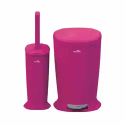 برس توالت و سطل زباله پدالی مدل ورونا ایمن آب (imenab)