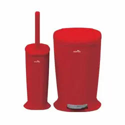 برس توالت و سطل زباله پدالی مدل ورونا ایمن آب (imenab)